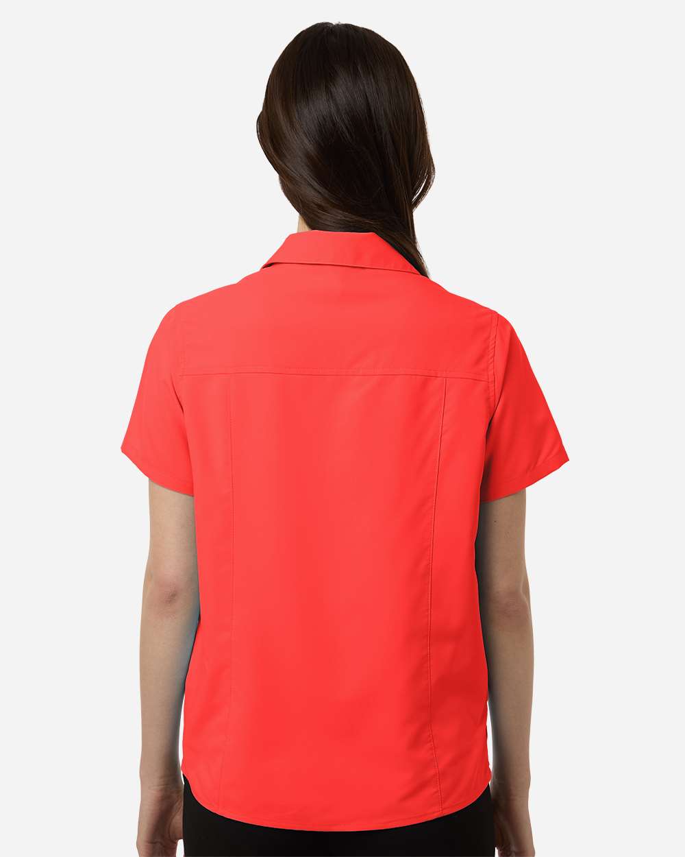 Core365 Women's UltraUVP Shoreline Short Sleeve Staff Shirt - CE520W Marina Red