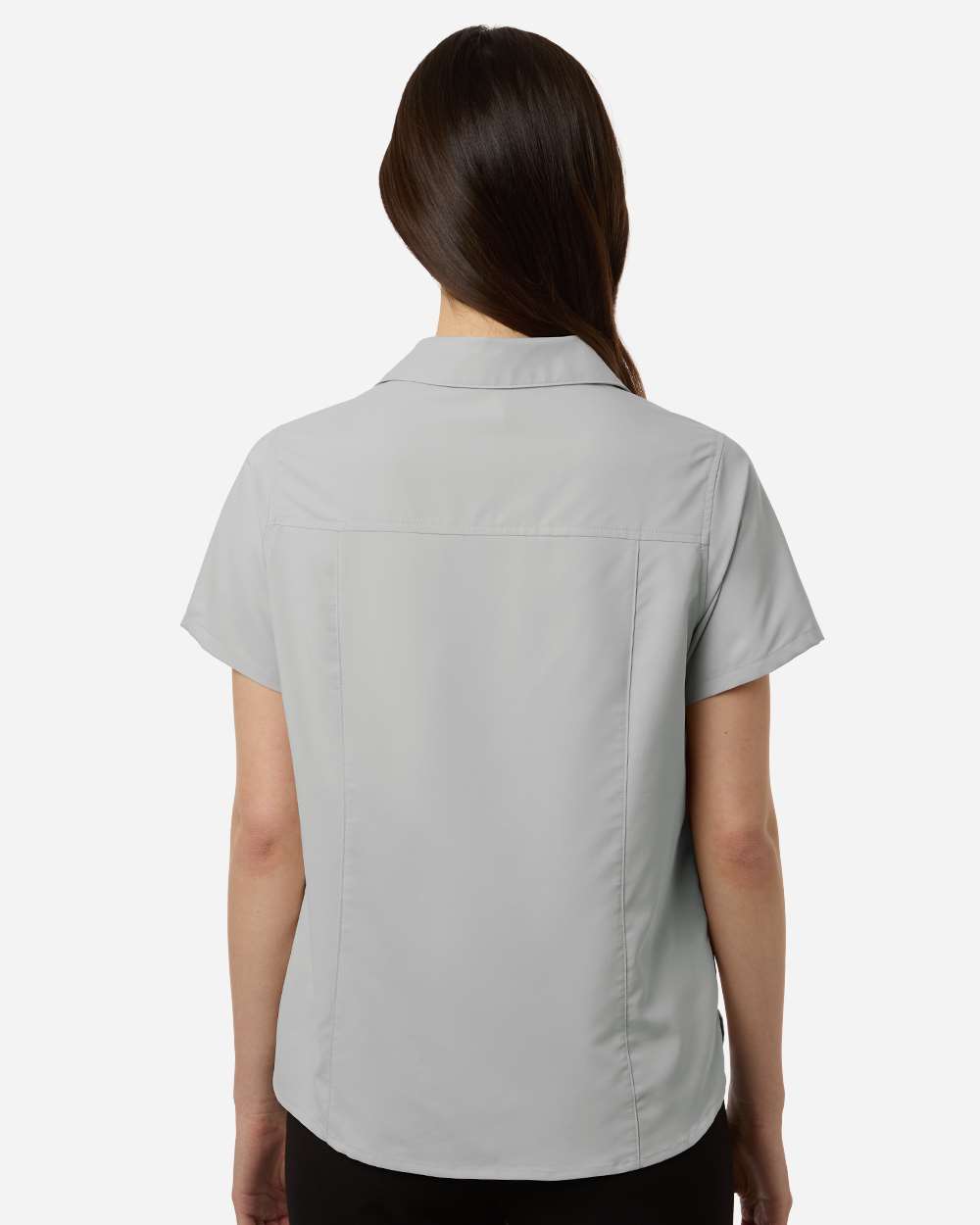 Core365 Women's UltraUVP Shoreline Short Sleeve Staff Shirt - CE520W Platinum