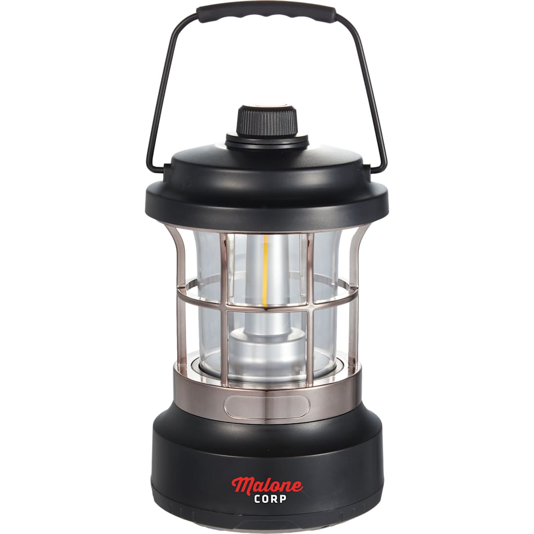 Rechargeable Camping Lantern with String Lights - 8053-28 Black