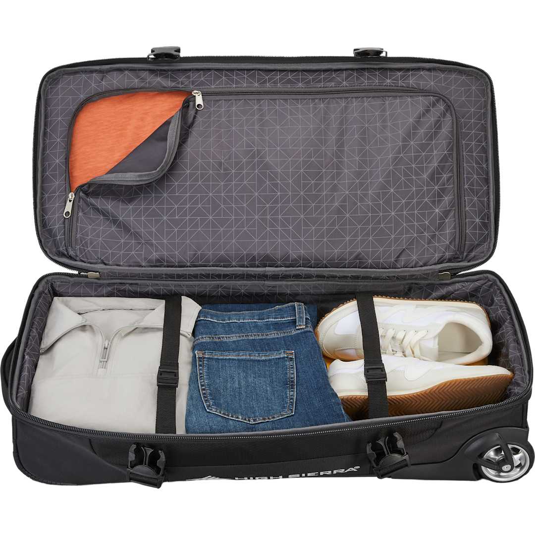 High Sierra High Sierra Stonecroft 28" Medium Rolling Duffle - 8053-52 Black
