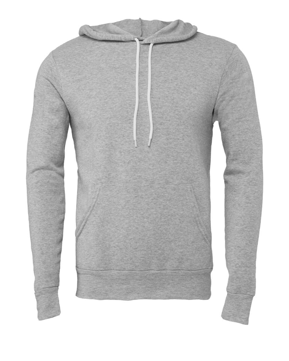 BELLA + CANVAS Unisex Sponge Fleece Hoodie Sweatshirt - 3719 - 3719C Athletic Heather