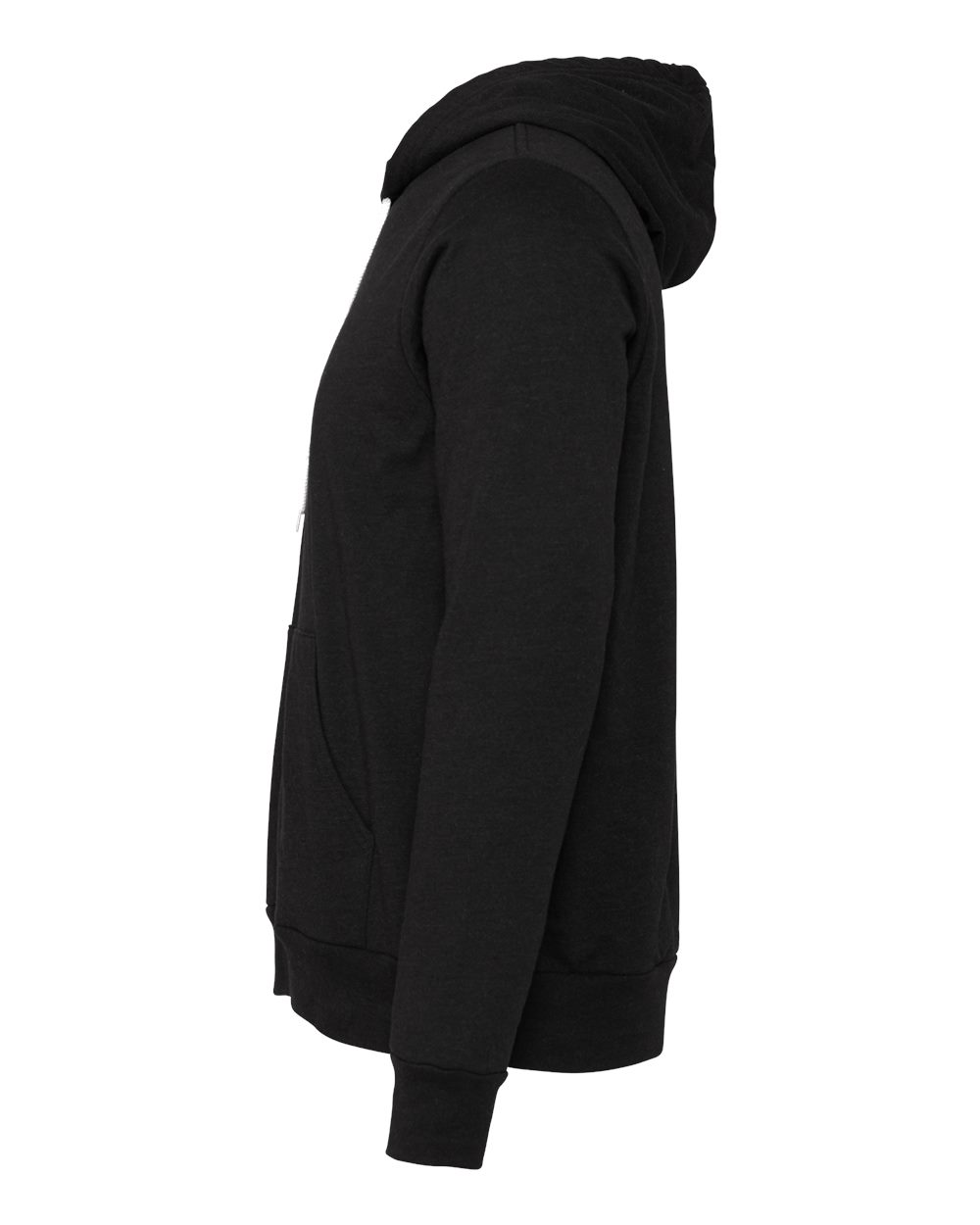 BELLA + CANVAS Unisex Sponge Fleece Hoodie Sweatshirt - 3719 - 3719C Black Heather