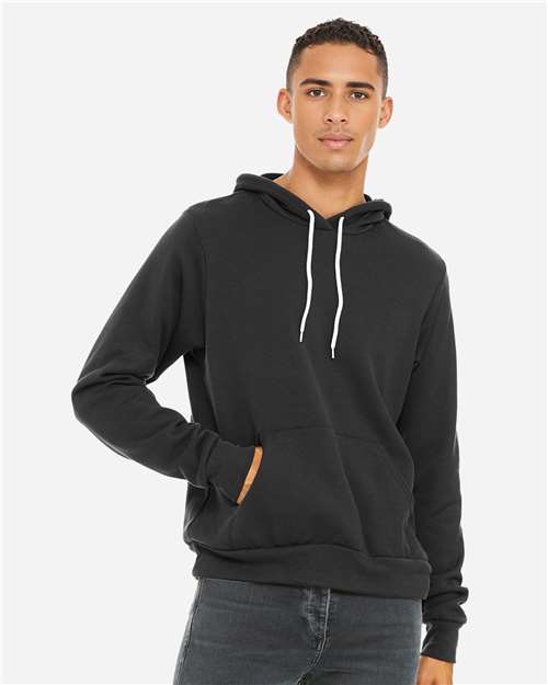 BELLA + CANVAS Unisex Sponge Fleece Hoodie Sweatshirt - 3719 - 3719C Dark Grey