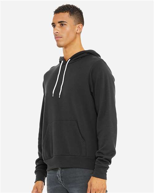 BELLA + CANVAS Unisex Sponge Fleece Hoodie Sweatshirt - 3719 - 3719C Dark Grey