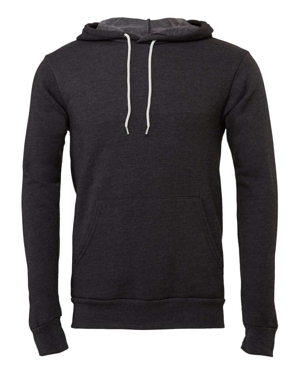 BELLA + CANVAS Unisex Sponge Fleece Hoodie Sweatshirt - 3719 - 3719C Dark Grey Heather