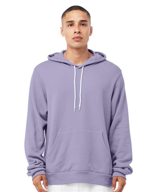 BELLA + CANVAS Unisex Sponge Fleece Hoodie Sweatshirt - 3719 - 3719C Dark Lavender