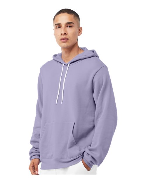 BELLA + CANVAS Unisex Sponge Fleece Hoodie Sweatshirt - 3719 - 3719C Dark Lavender