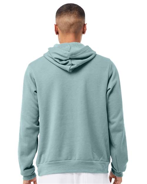 BELLA + CANVAS Unisex Sponge Fleece Hoodie Sweatshirt - 3719 - 3719C Heather Blue Lagoon