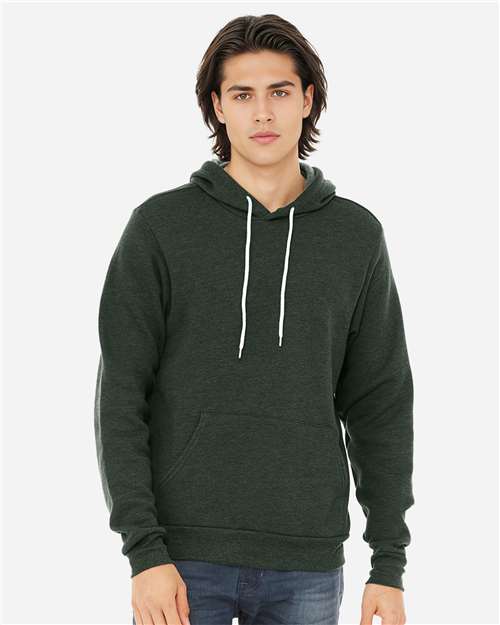 BELLA + CANVAS Unisex Sponge Fleece Hoodie Sweatshirt - 3719 - 3719C Heather Forest