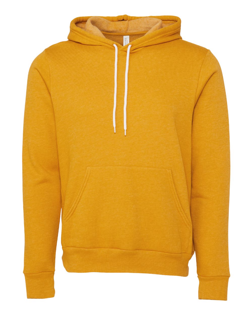 BELLA + CANVAS Unisex Sponge Fleece Hoodie Sweatshirt - 3719 - 3719C Heather Mustard