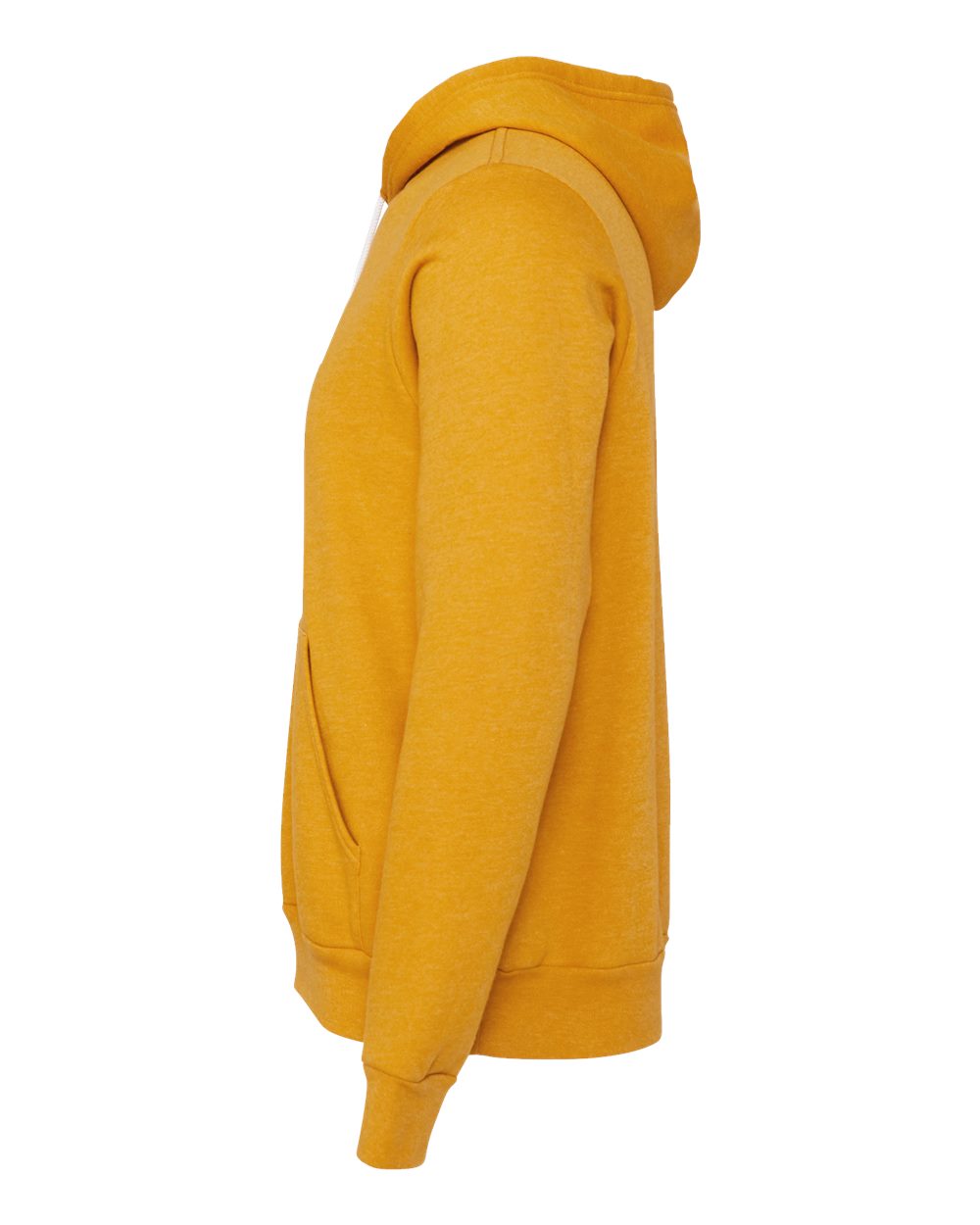 BELLA + CANVAS Unisex Sponge Fleece Hoodie Sweatshirt - 3719 - 3719C Heather Mustard