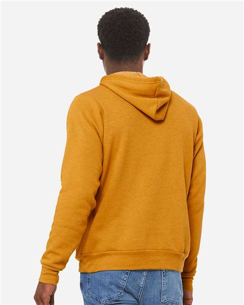 BELLA + CANVAS Unisex Sponge Fleece Hoodie Sweatshirt - 3719 - 3719C Heather Mustard