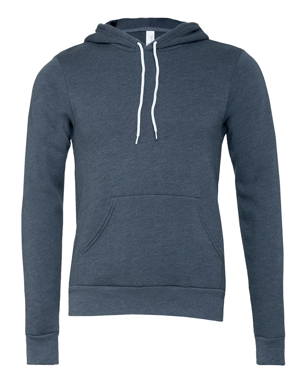 BELLA + CANVAS Unisex Sponge Fleece Hoodie Sweatshirt - 3719 - 3719C Heather Navy