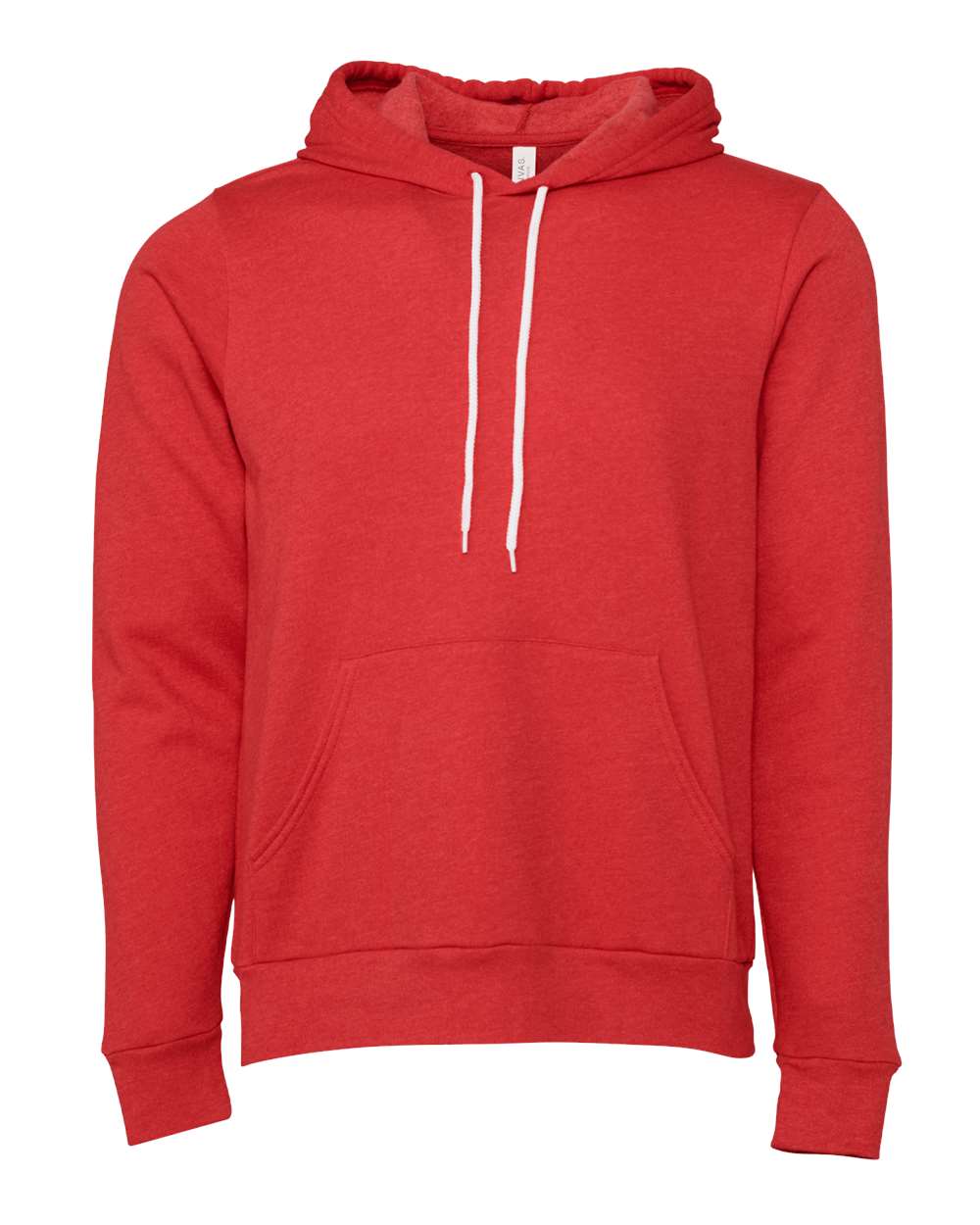 BELLA + CANVAS Unisex Sponge Fleece Hoodie Sweatshirt - 3719 - 3719C Heather Red