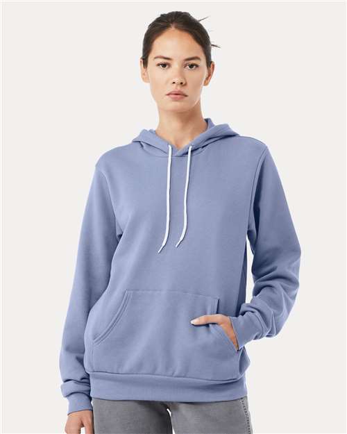 BELLA + CANVAS Unisex Sponge Fleece Hoodie Sweatshirt - 3719 - 3719C Lavender Blue