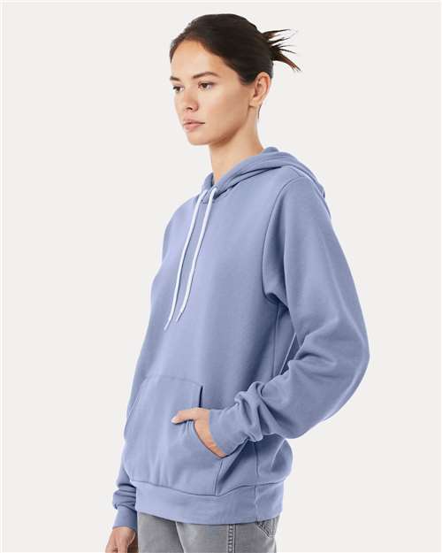 BELLA + CANVAS Unisex Sponge Fleece Hoodie Sweatshirt - 3719 - 3719C Lavender Blue