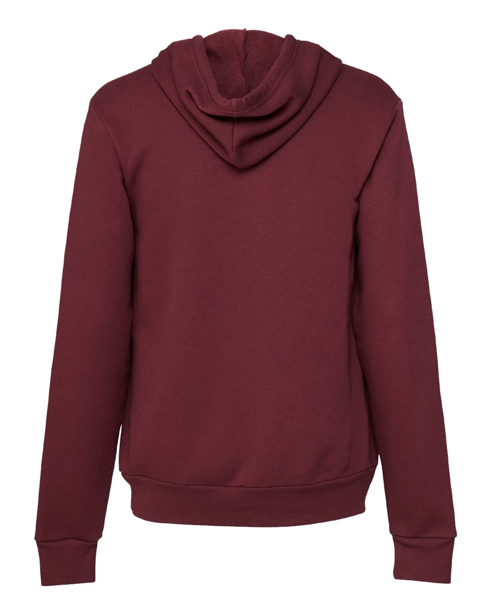 BELLA + CANVAS Unisex Sponge Fleece Hoodie Sweatshirt - 3719 - 3719C Maroon