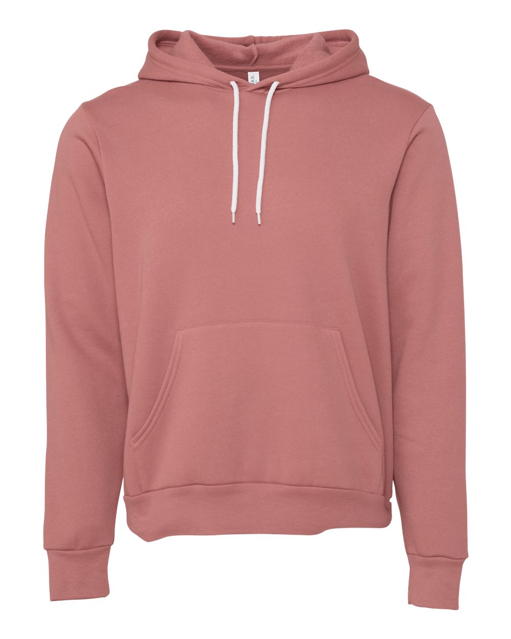 BELLA + CANVAS Unisex Sponge Fleece Hoodie Sweatshirt - 3719 - 3719C Mauve