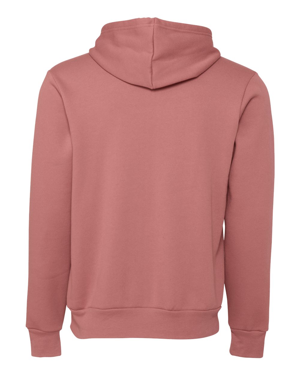 BELLA + CANVAS Unisex Sponge Fleece Hoodie Sweatshirt - 3719 - 3719C Mauve