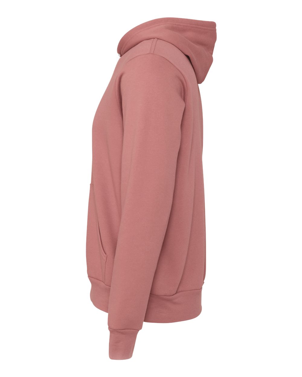 BELLA + CANVAS Unisex Sponge Fleece Hoodie Sweatshirt - 3719 - 3719C Mauve