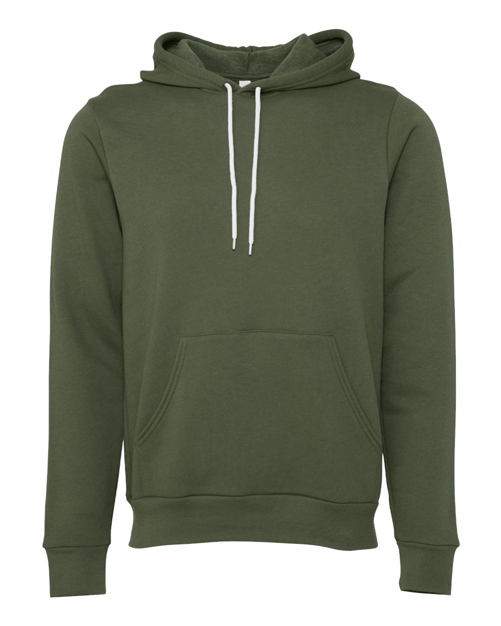 BELLA + CANVAS Unisex Sponge Fleece Hoodie Sweatshirt - 3719 - 3719C Military Green