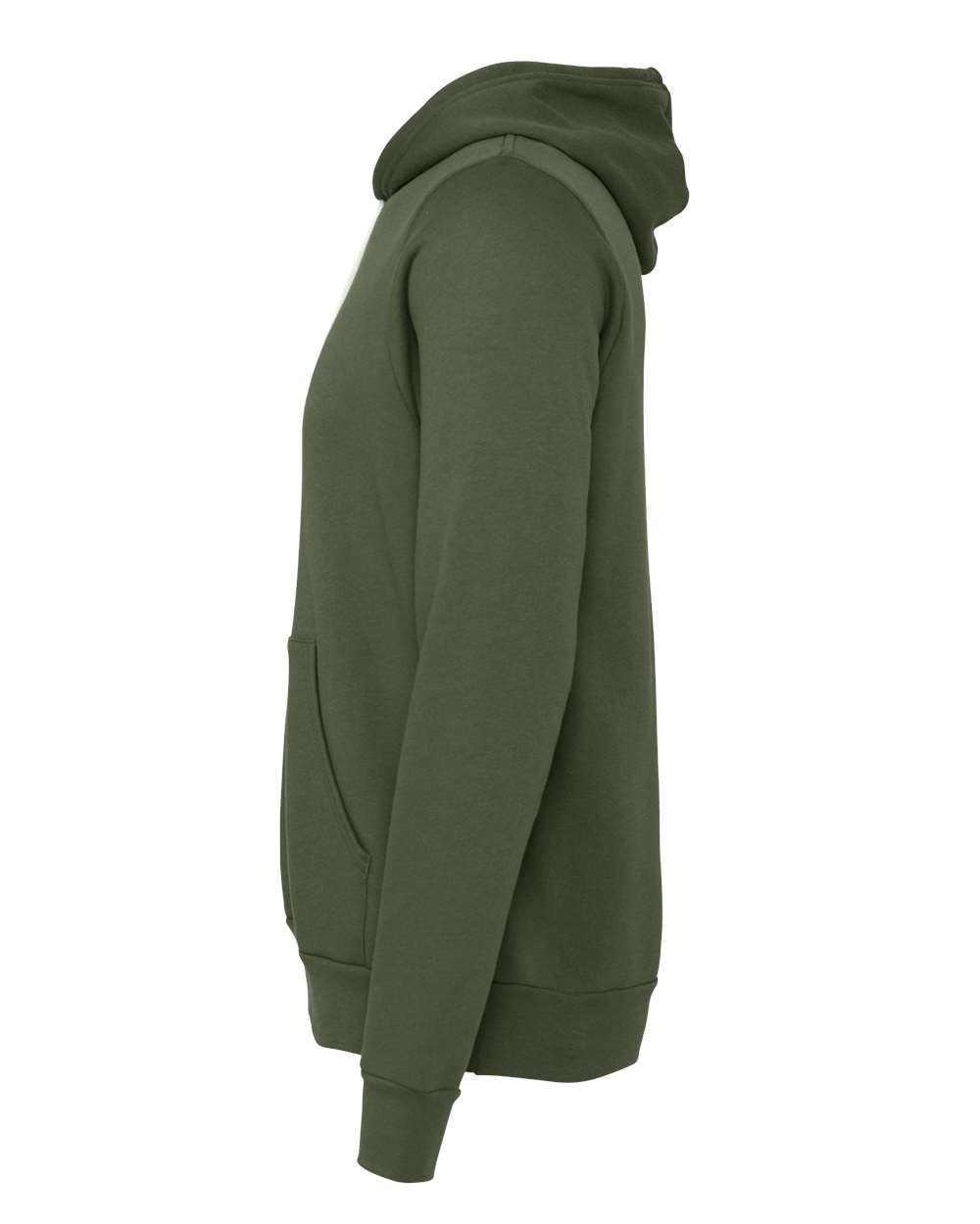 BELLA + CANVAS Unisex Sponge Fleece Hoodie Sweatshirt - 3719 - 3719C Military Green