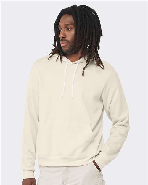 BELLA + CANVAS Unisex Sponge Fleece Hoodie Sweatshirt - 3719 - 3719C Natural
