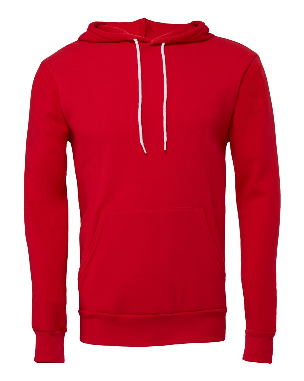 BELLA + CANVAS Unisex Sponge Fleece Hoodie Sweatshirt - 3719 - 3719C Red