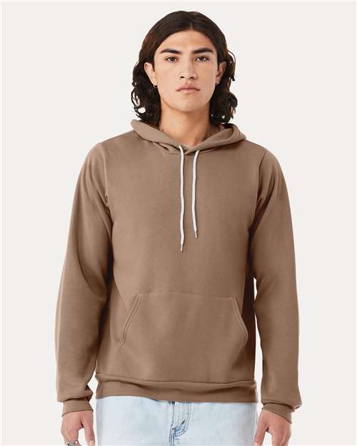 BELLA + CANVAS Unisex Sponge Fleece Hoodie Sweatshirt - 3719 - 3719C Vintage Brown