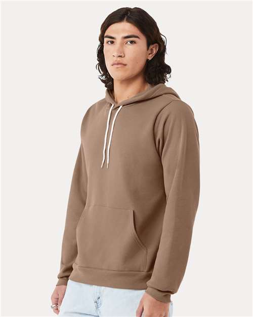 BELLA + CANVAS Unisex Sponge Fleece Hoodie Sweatshirt - 3719 - 3719C Vintage Brown