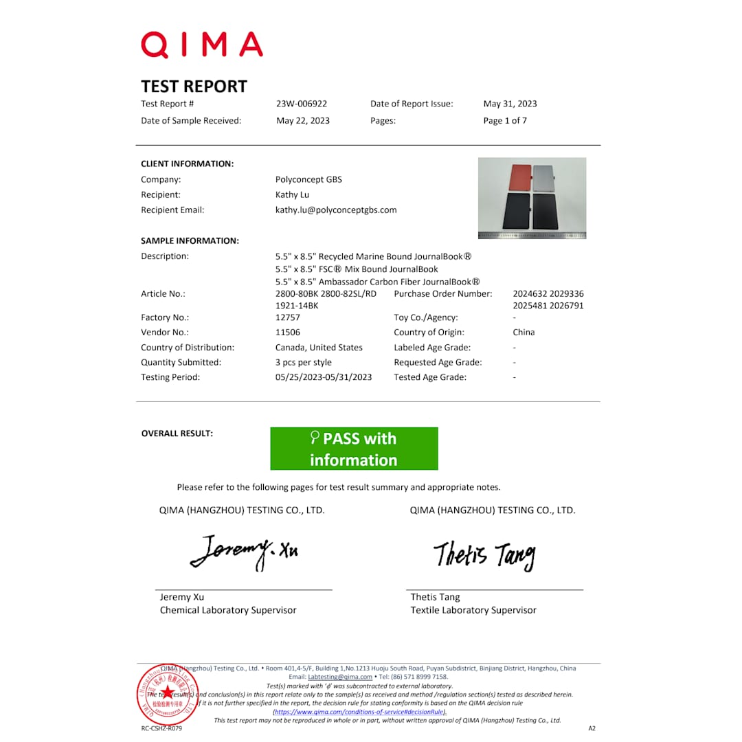 5.5" x 8.5" Ambassador Carbon Fiber JournalBook® - 1921-14 Black