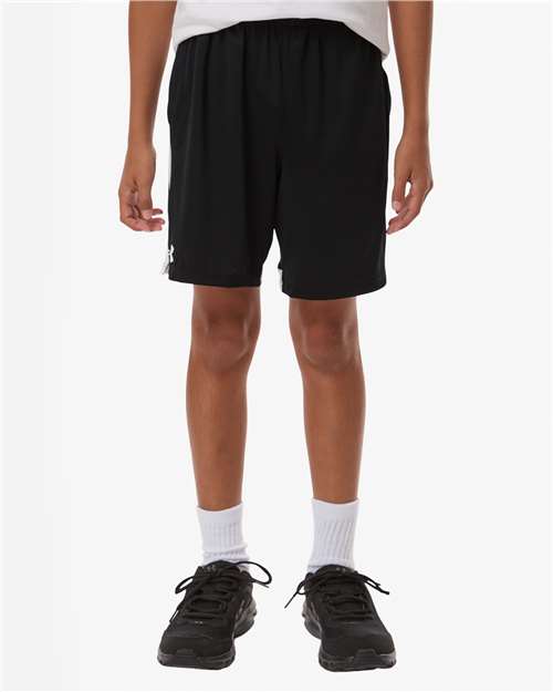 Under Armour Youth Tech Vent Athletic Shorts - 6000589 Black- White