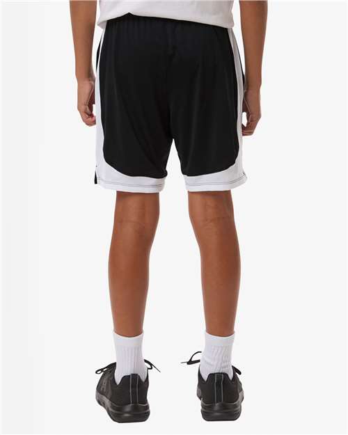 Under Armour Youth Tech Vent Athletic Shorts - 6000589 Black- White