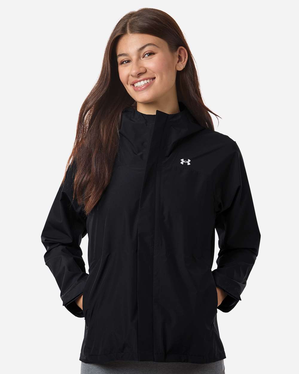 Under Armour Women's Cloudstrike Jacket - 6009571 Black- White