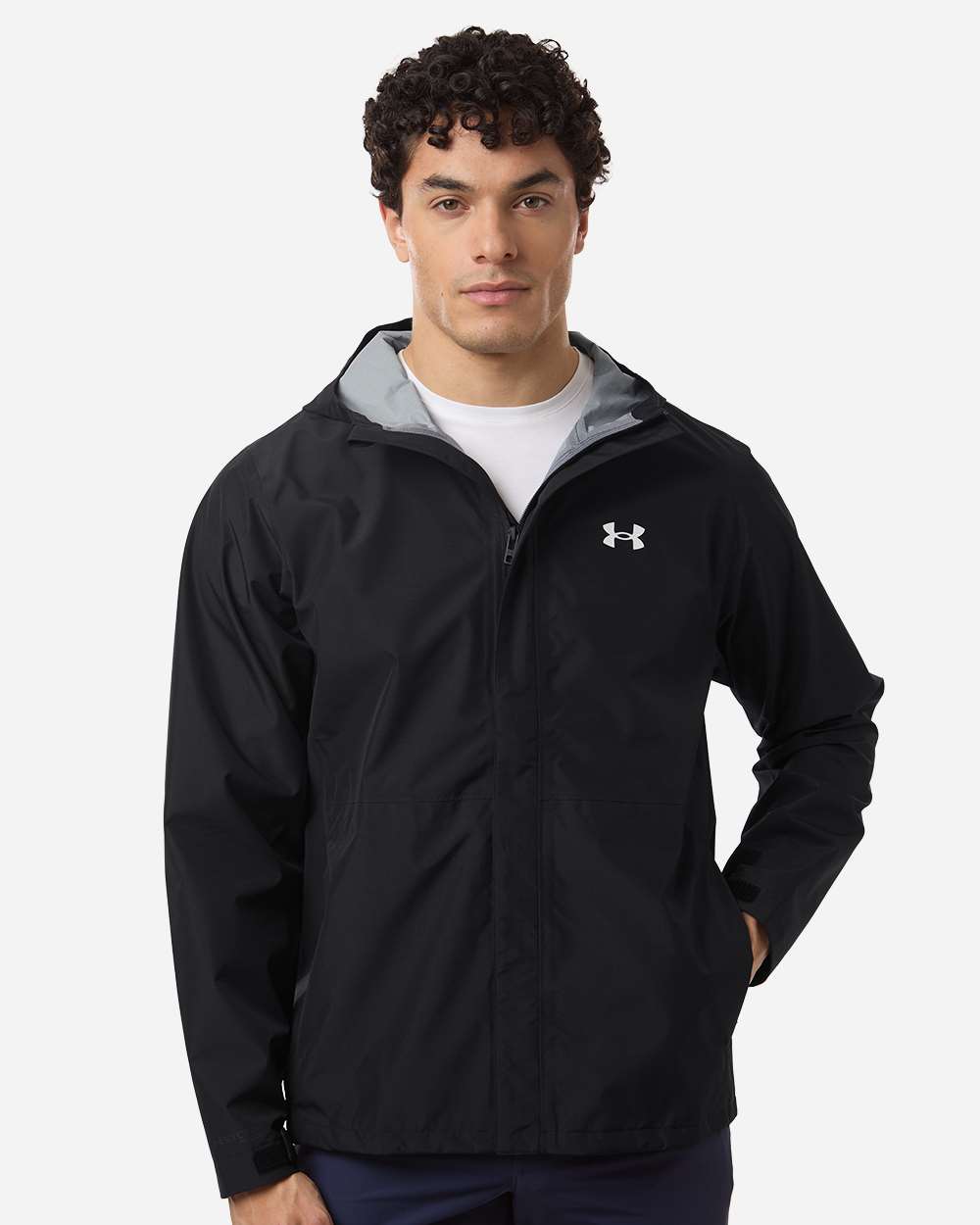 Under Armour Men's Cloudstrike Jacket - 6009583 Black- White