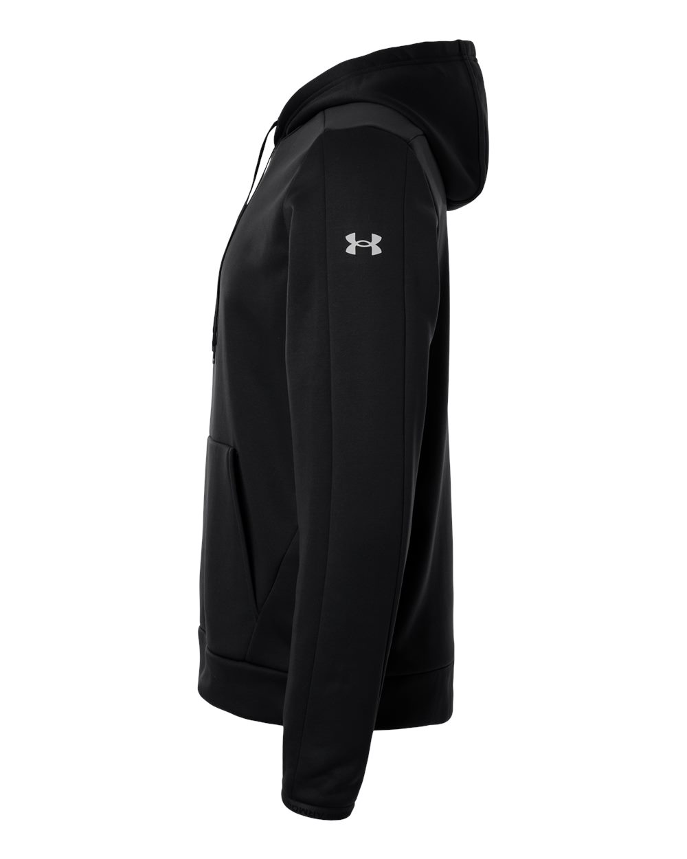 Under Armour Men's Armour Fleece Pro Hooded Sweatshirt - 6010164 Black- White