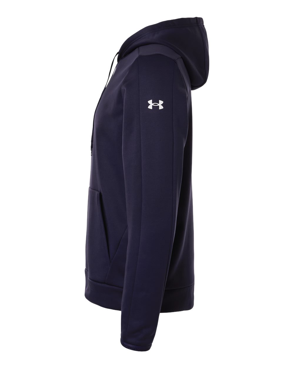 Under Armour Men's Armour Fleece Pro Hooded Sweatshirt - 6010164 Midnight Navy- White