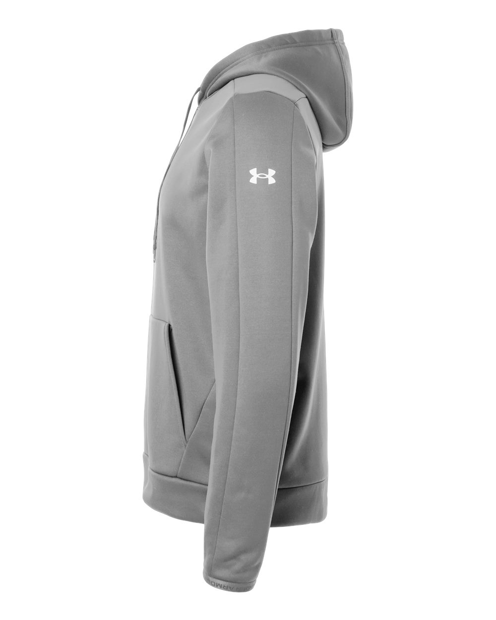 Under Armour Men's Armour Fleece Pro Hooded Sweatshirt - 6010164 Mod Grey- White