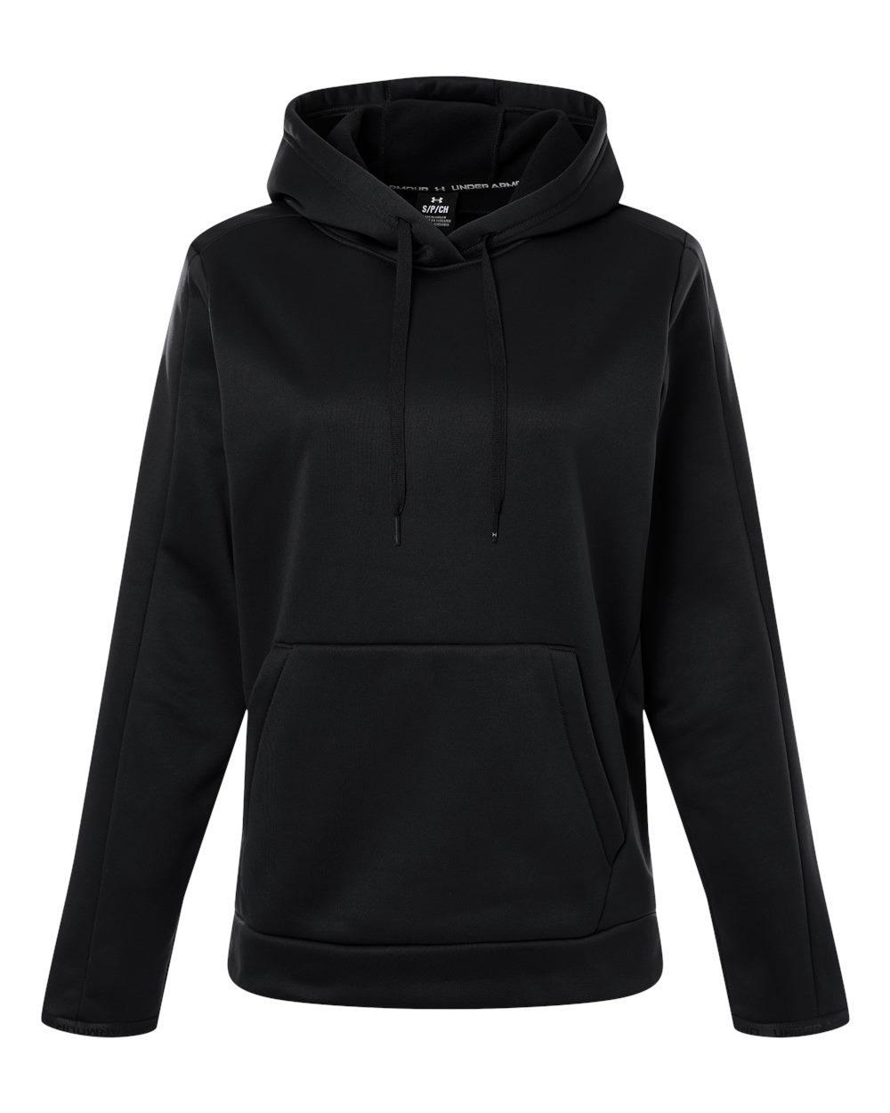 Under Armour Women's Armour Fleece Pro Hooded Sweatshirt - 6010943 Black- White