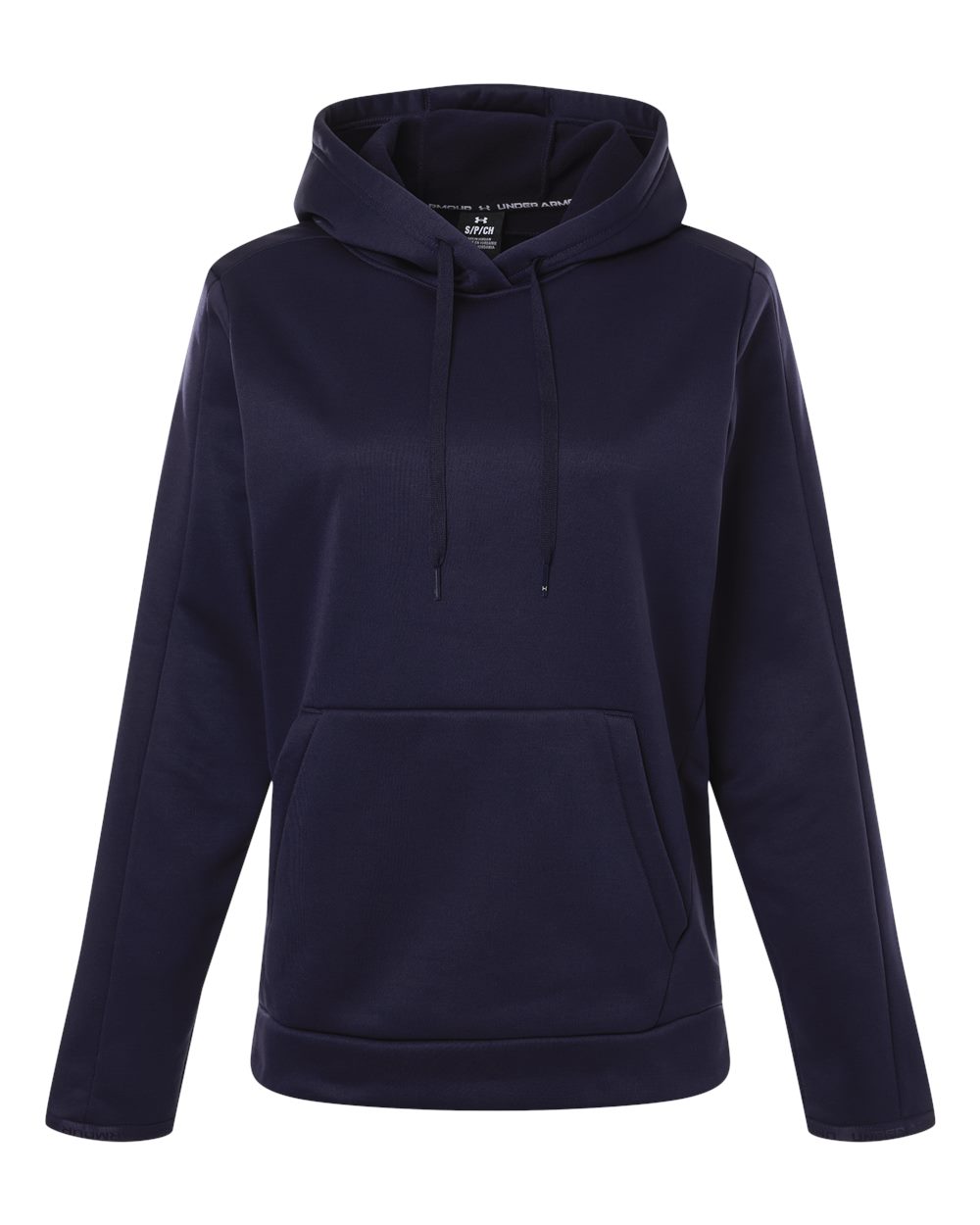 Under Armour Women's Armour Fleece Pro Hooded Sweatshirt - 6010943 Midnight Navy- White