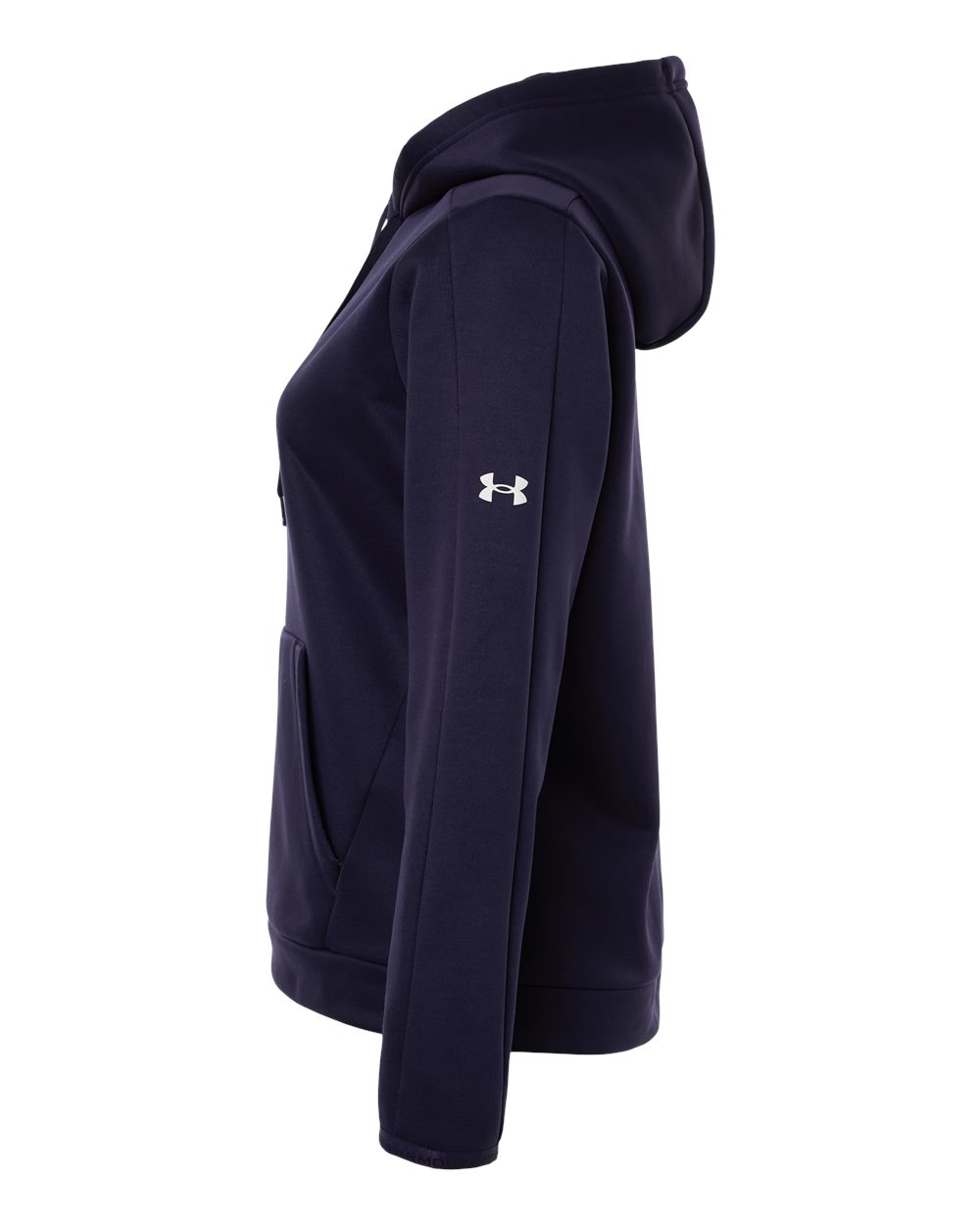 Under Armour Women's Armour Fleece Pro Hooded Sweatshirt - 6010943 Midnight Navy- White