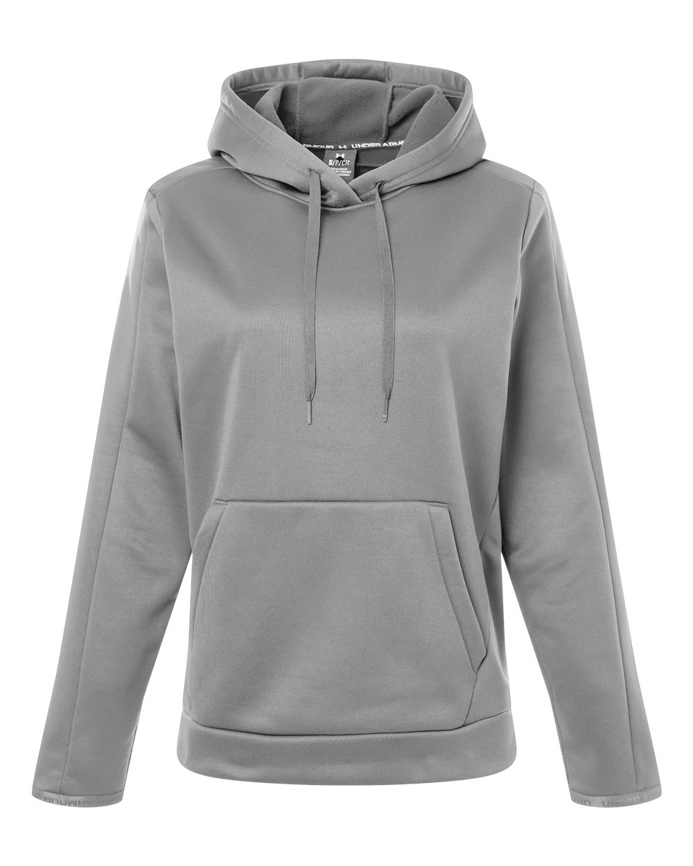 Under Armour Women's Armour Fleece Pro Hooded Sweatshirt - 6010943 Mod Grey- White