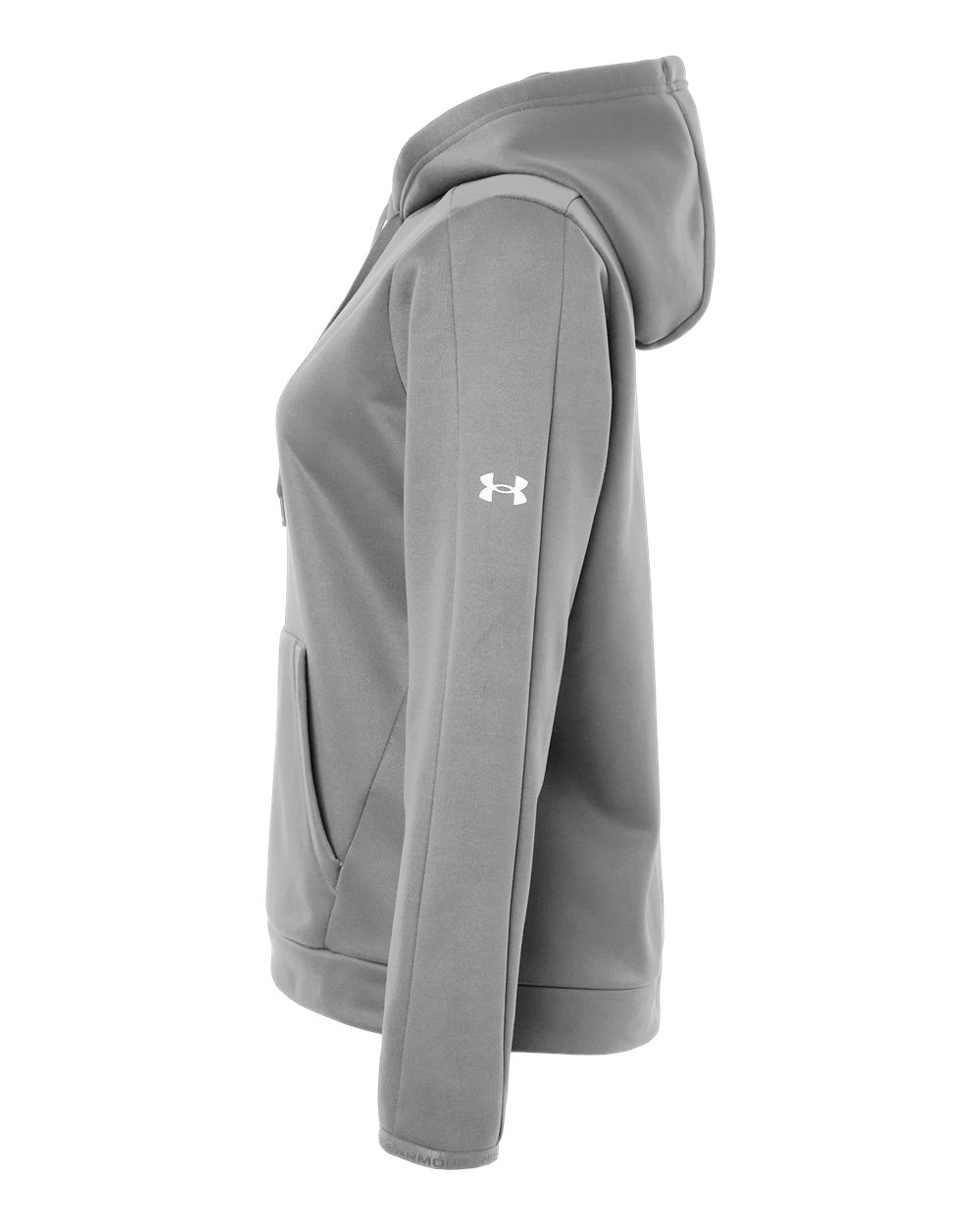 Under Armour Women's Armour Fleece Pro Hooded Sweatshirt - 6010943 Mod Grey- White