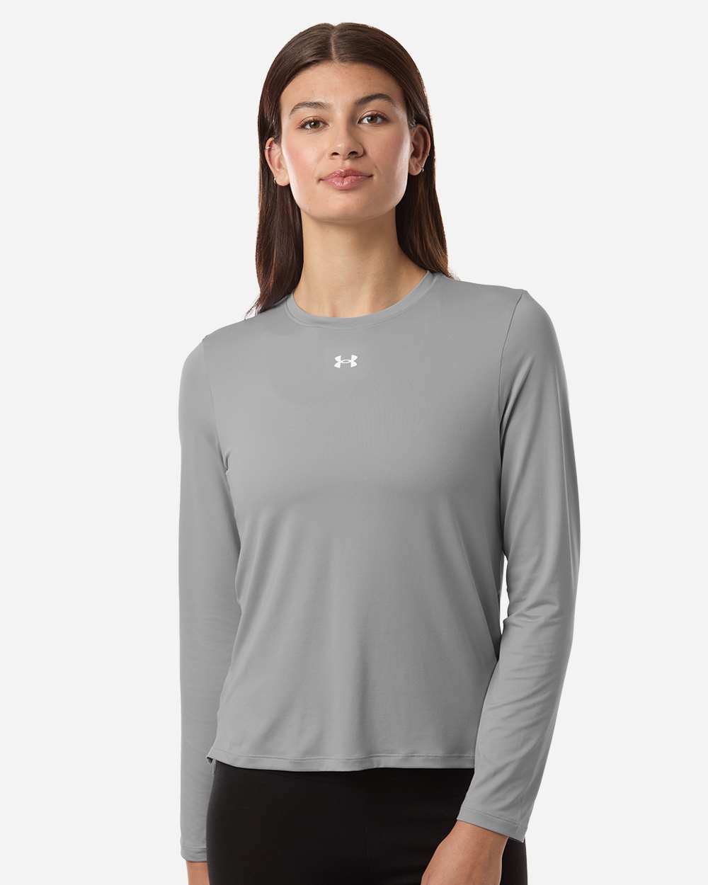 Under Armour Women's Team Vanish Long Sleeve T-Shirt - 6014457 Mod Grey- White