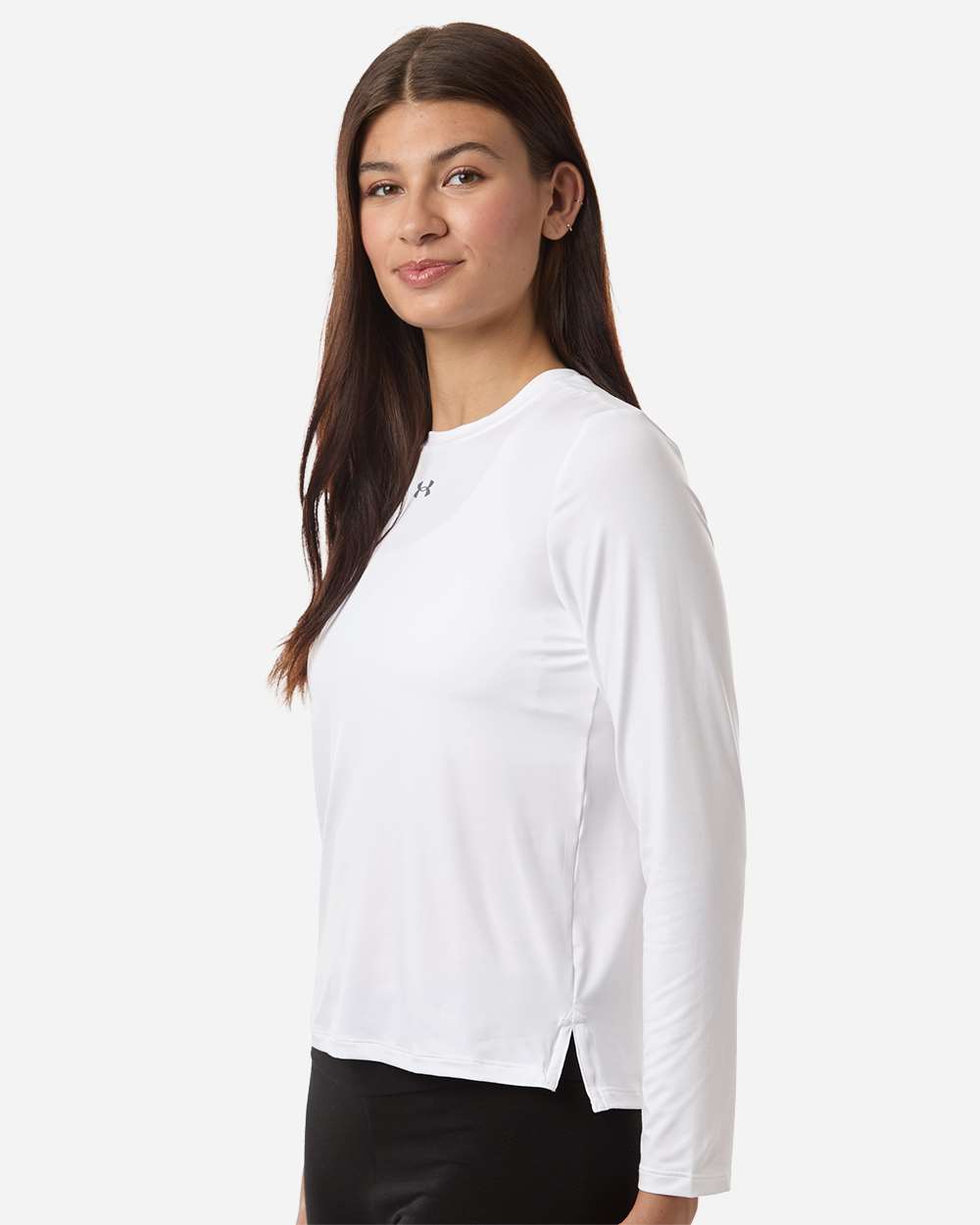 Under Armour Women's Team Vanish Long Sleeve T-Shirt - 6014457 White- Pitch Grey