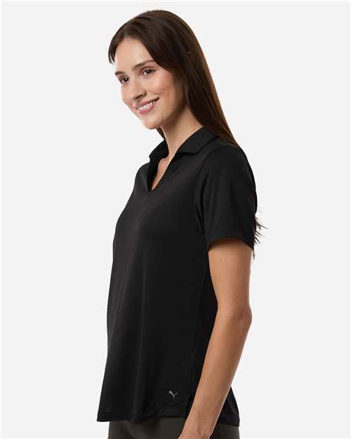 Puma Golf Womens Icon Heather Polo - 631051 Puma Black Heather