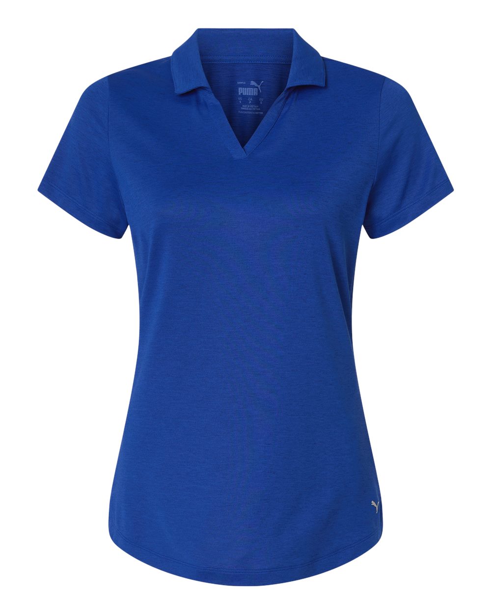 Puma Golf Womens Icon Heather Polo - 631051 Festive Blue Heather