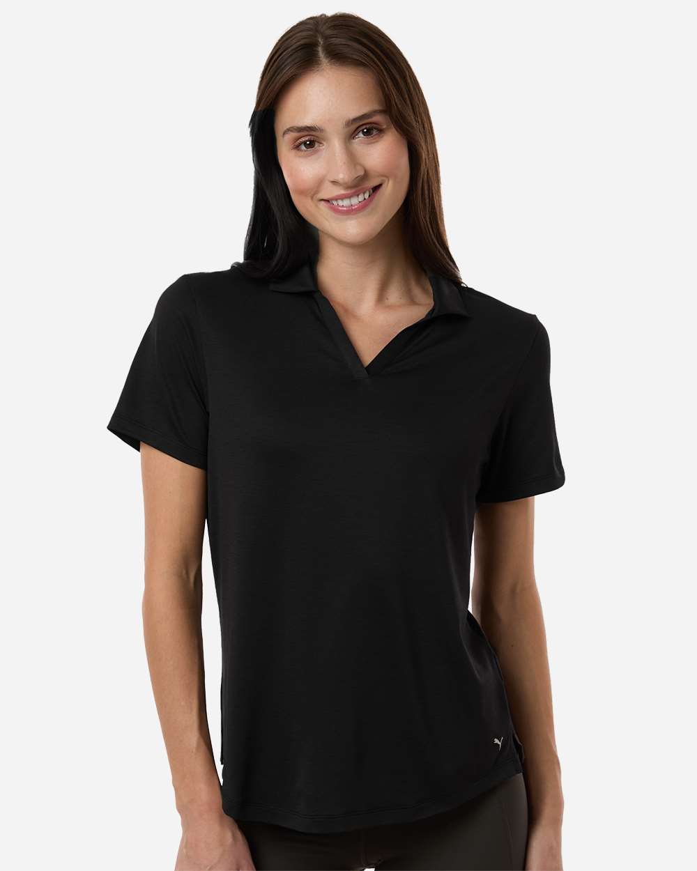 Puma Golf Womens Icon Heather Polo - 631051 Puma Black Heather