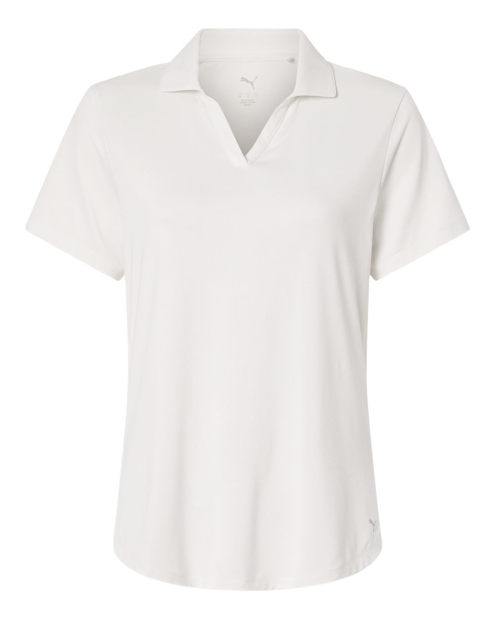 Puma Golf Womens Icon Heather Polo - 631051 Warm White Heather