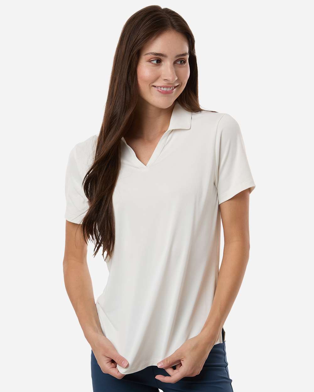 Puma Golf Womens Icon Heather Polo - 631051 Warm White Heather